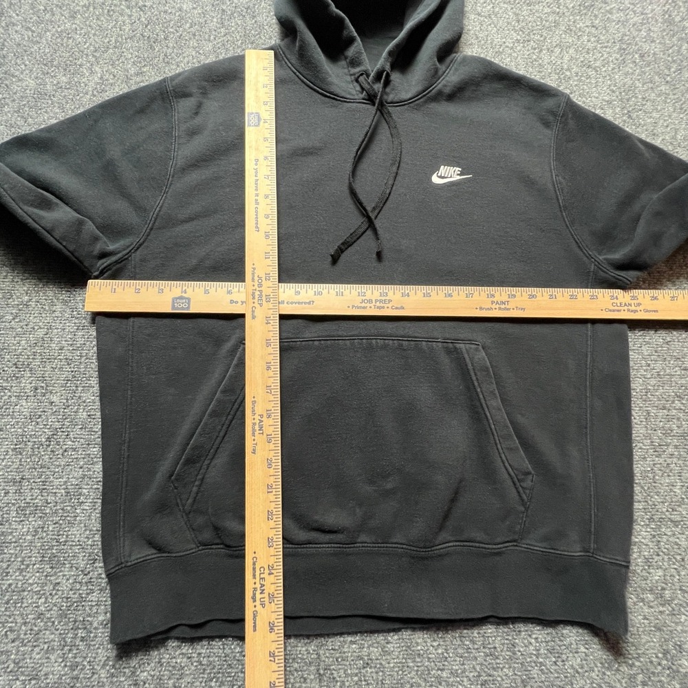 Nike Sportswear Club Fleece Pullover Hoodie Black BV2654-010 Mens Large - Picture 3 of 9